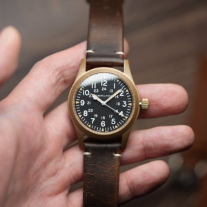 얇은타입 빈티지 다크 브라운 소가죽 시계줄 가죽밴드 18mm, 19mm, 20mm, 21mm, 22mm