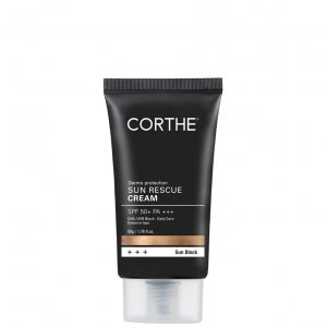 코르테 더모 프로텍션 선 레스큐 크림 SPF50+ PA+++ 50g 백탁없는 촉촉한 자외선 차단제 순한 선크림 유통기한 2028년 4월