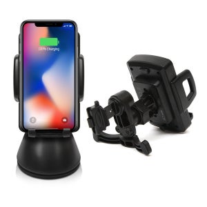 차량용 무선충전기 MC100 송풍구형 대시보드형 무선충전기 고속충전기 무선충전패드