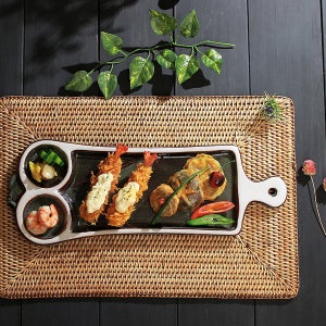 소야 천유 도자기그릇 손잡이 부엉이 접시 (대) 1P