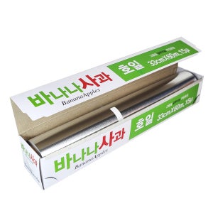 바나나사과 알루미늄 쿠킹호일 대용량 33cmx60m, 1개