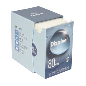 디졸브 시트세제 무향 80매