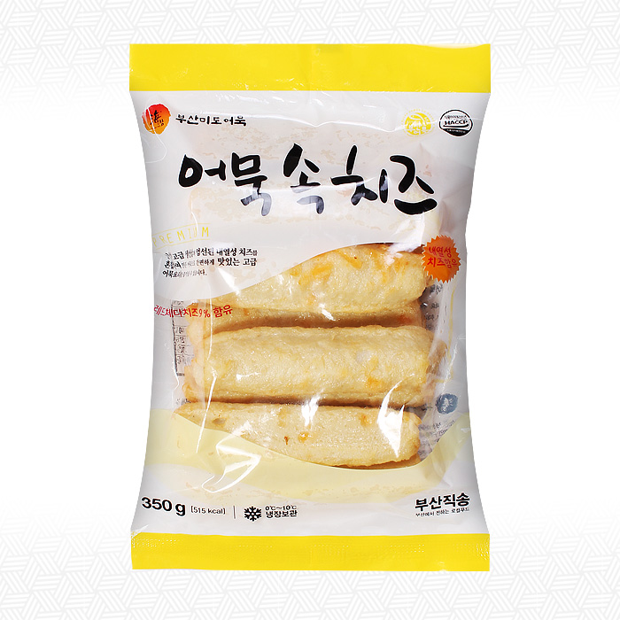 (Busan Mido Eomuk) Fish Cakes with Cheese 350g, 7 Packs