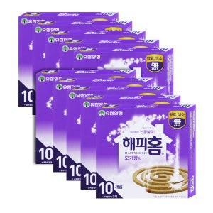 해피홈 모기향 10Px10개,무색소모기향,모기약