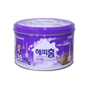 해피홈 모기향 캔30P 무색소 캠핑장모기약 모기퇴치 살충제
