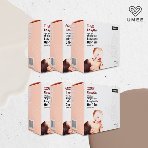 유미 이지고 휴대용 일회용젖병(4p) 외출용 6박스