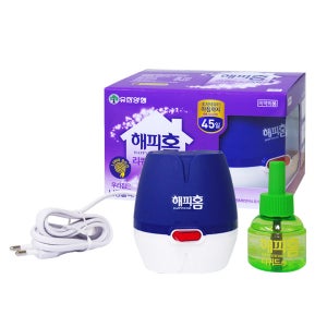 해피홈 리퀴드훈증기(코드형)+리필45일,모기약,모기훈증기,모기향