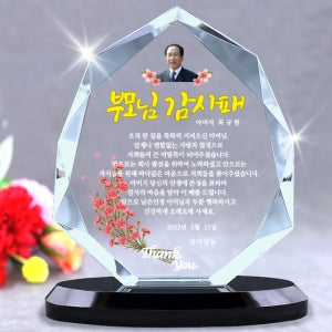 부모님 감사패 환갑 칠순 퇴직기념패 크리스탈상패 제작 효-산
