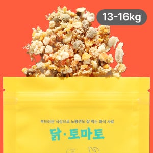 어니스트밀 강아지화식 13-16kg 체중맞춤 중대형견 수제사료 닭 토마토 420g