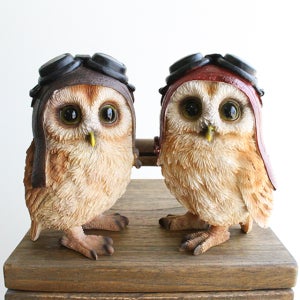 파일럿 부엉이 소품 장식 인형 풍수 인테리어 부엉이 장식품 집들이 개업 이사 선물