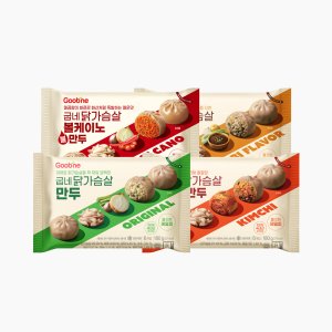 [굽네] 닭가슴살 만두 3종 4팩 골라담기