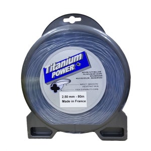 스피드 프랑스 티타늄파워 ﻿2.5mmx80M 나일론줄 둥근꼬인/예초기날 나이론날 예초기줄