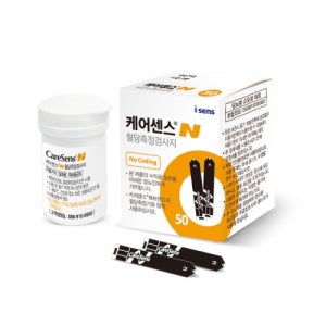 [아이센스] 케어센스N 혈당측정지 혈당지 스트립 1Box(50매)