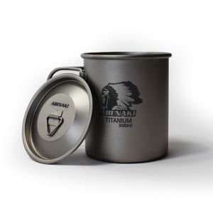 아베나키 티타늄 머그컵 300ml (뚜껑 포함)