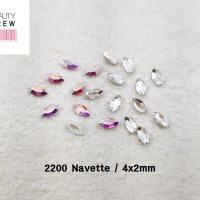 오스트리아 크리스탈 2200 4X2mm 나베트(10EA)팬시평스톤