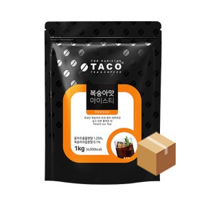 타코 복숭아 아이스티 1kg, 12개