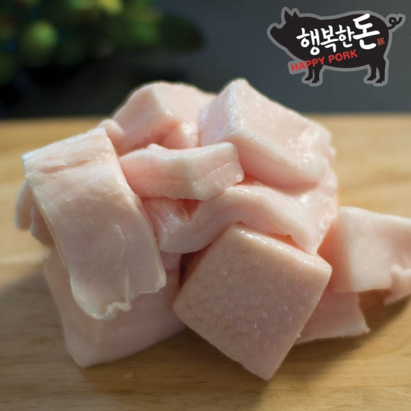 국내산 냉동 돈지 돼지기름 지방 라드유 돼지비계 500g
