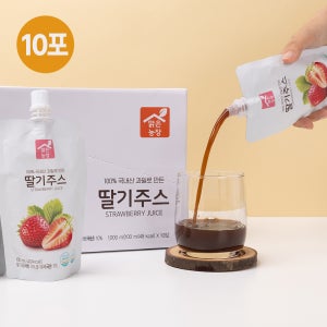 맑은농장 딸기 주스 100ml x 10개입 아기주스