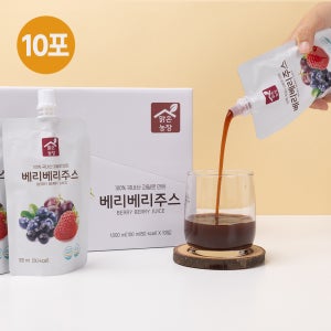 맑은농장 베리베리 주스 100ml x 10개입 포도즙