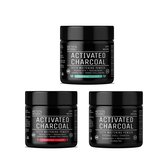 프로틴 화이트닝 코팅 활성탄 치아미백 분말 (3종) Pro Teeth Whitening Activated Charcoal Natural Teeth Whitening Powder