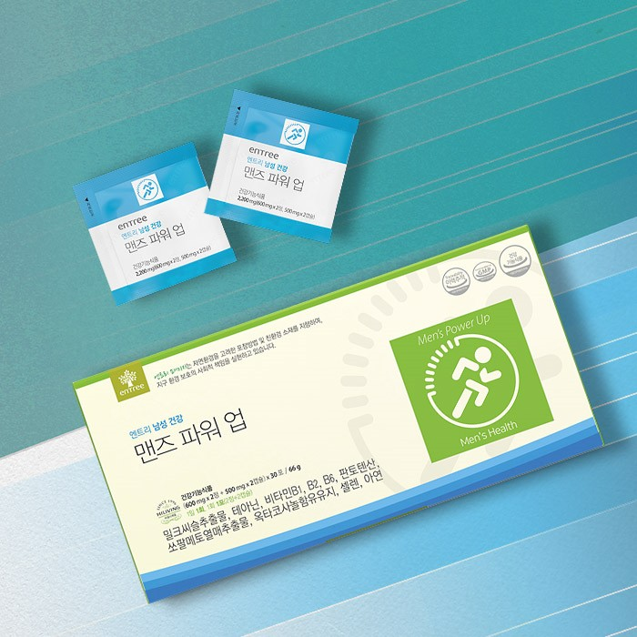 맨즈파워업 남성활력 <b>지구력증진</b> 기운나는 하루 전립선건강 에너지 하루한번에 하이리빙