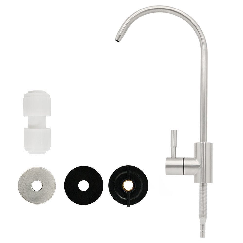 파우셋 조리수밸브 볼밸브 싱크대 언더싱크 설치 스테인리스 무타공 fa-st51