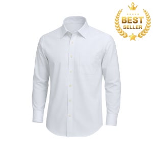 레디핏 남자 화이트 면혼방 무지 단체 행사 교복 빅사이즈 데일리 긴팔 와이셔츠