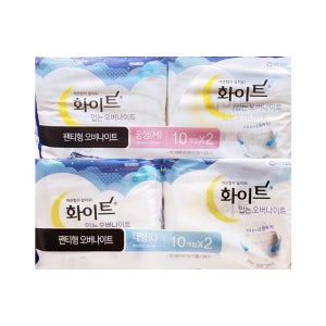 코스트코 화이트 입는 오버나이트 생리대 20입 중형/대형