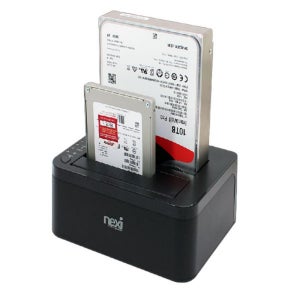 넥시 USB3.0 2베이 하드 도킹스테이션 2.5 3.5 겸용 SSD HDD 복사기 클론