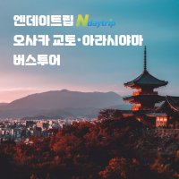 [1명 출확] 오사카 교토 아라시야마 버스투어 엔데이트립 최다송객 전문 한국인 가이드 각종쿠폰제공