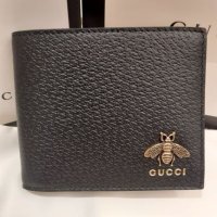 [GUCCI] 구찌 애니멀리에 꿀벌 남성 가죽 반지갑 523664