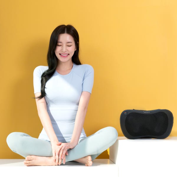 제스파 심플 올블랙 종아리 등 온열 허리 목어깨 마사지기 퓨어밸런스 안마기 ZP949