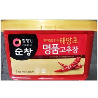 청정원 순창 태양초 명품 고추장 3kg X 4개 / 현미쌀로만든 대상 3K