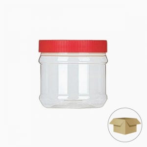 병도매닷컴 광구 원형 600g 1박스 200개 플라스틱 젓갈통 손잡이 광구 식품 반찬 용기 SP-41