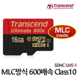 트랜센드 MLC 마이크로 MicroSDHC 600X Class10 Ultimate UHS-1 16GB