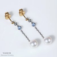 바니찌 헤스더 아코야 드롭 진주귀걸이 (14K18K) V2020131E