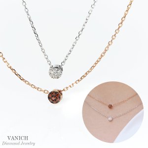 바니찌 레테 오렌지다이아몬드 유색목걸이(14K18K) V202082N