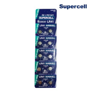 슈퍼셀 LR41 버튼 전지 카드 10개입