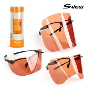 에스뷰 페이스선글라스 자외선차단 오버사이즈 승마 골프 스포츠 운전 사이클 남자 여자 브라운