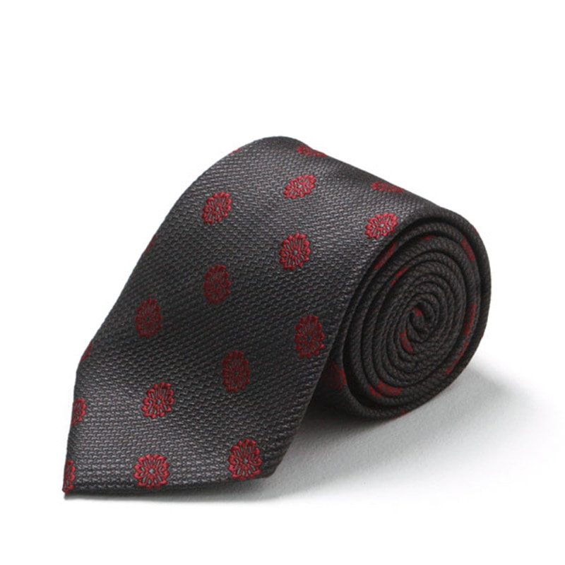 Cosmo Fabric Patterned Tie-grey