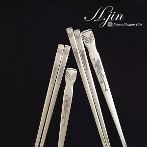 고급스런 ■[H.jin] 상감 봉황 티타늄수저세트■ 할머니선물/어른선물/어르신선물/장모님선물/어버이날선물/추석선물셋트/한국기념품/시댁선물/결혼답례품/친척선물/이사선물/외국인신혼부부