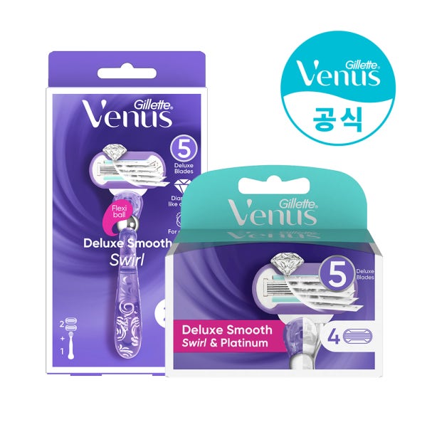 질레트 비너스 스월 여성 면도기 / 면도날