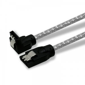 케이블메이트 SATA3 ㄱ자형 6G 랫치 라운드 케이블 0.5M / 50cm / CH902R