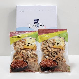 통영멸치 2종선물세트2호(건새우100gx2팩)