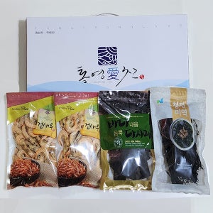 통영멸치4종 선물세트1호(건새우/건새우/미역/다시마)