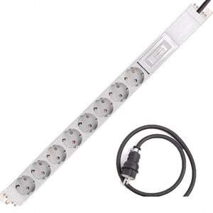 국산KS 8구 알루미늄 누전차단기 고용량 고무케이블 20A 4000W 8m, 1개