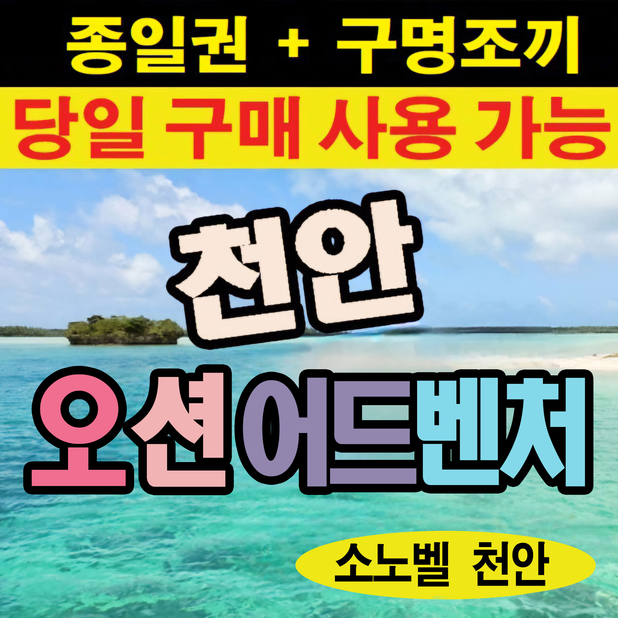 천안소노벨워터파크 오션어드벤처 (당일이용가능) 주중소인기준 구명조끼선택가능 대표 이미지