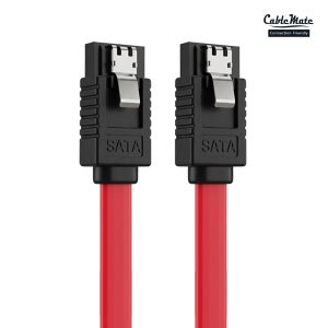 케이블메이트 SATA3 6G 일자형 락 랫치 플랫 케이블 1m, 1개
