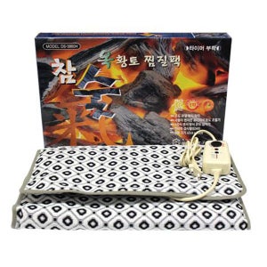 대신전자 참숯 옥 황토찜질기 DS-3860 대형(45cm x 80cm) 전기온열매트