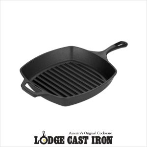 [남대문 그릇도매] 롯지 10인치 사각 무쇠 그릴 팬